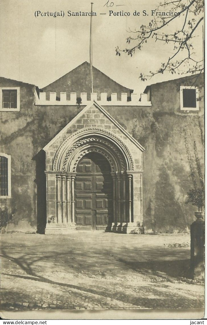 Portugal - Santarem - Portico De S. Francisco - 2 Scans - Santarem