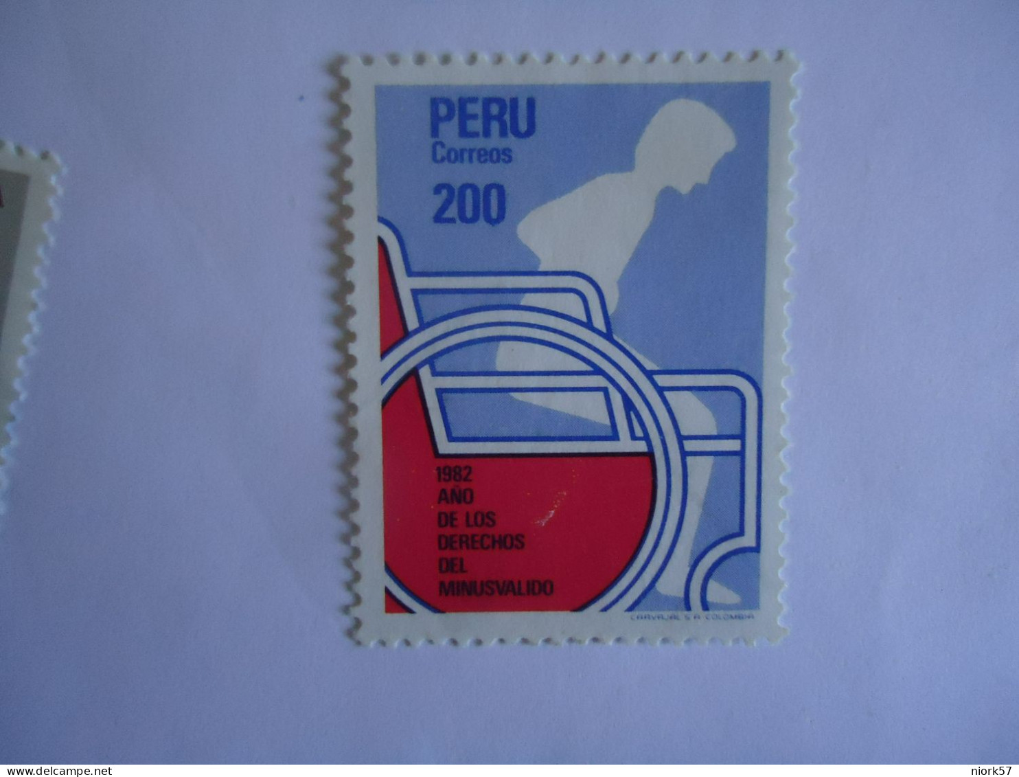 PERU MINT STAMPS  ANNIVERSARIES HELP  DISSABLE - Pérou