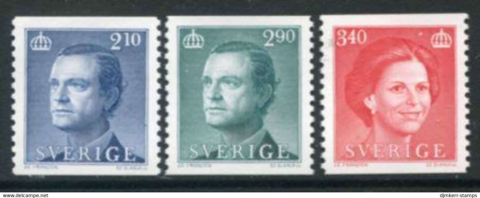 SWEDEN 1986 Definitive: King And Queen  MNH / **.  Michel 1369-71 - Nuovi
