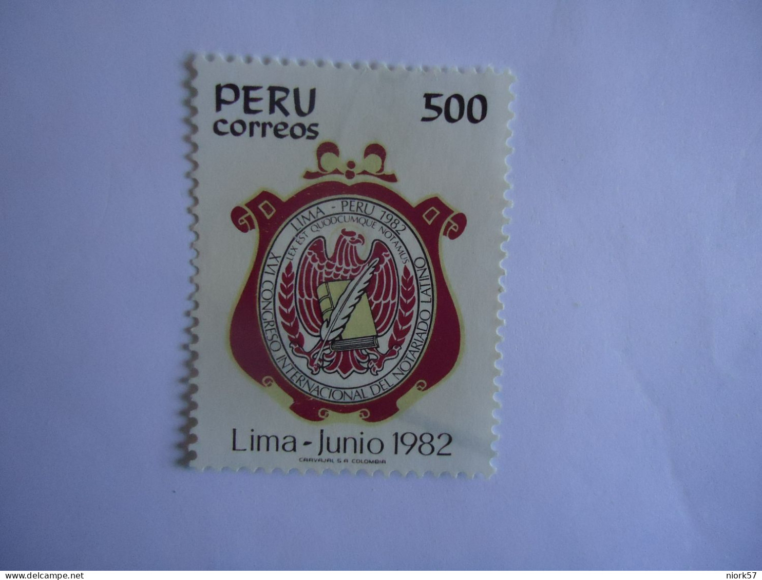 PERU MNH  STAMPS   ARMS BIRDS  1982 - Pérou