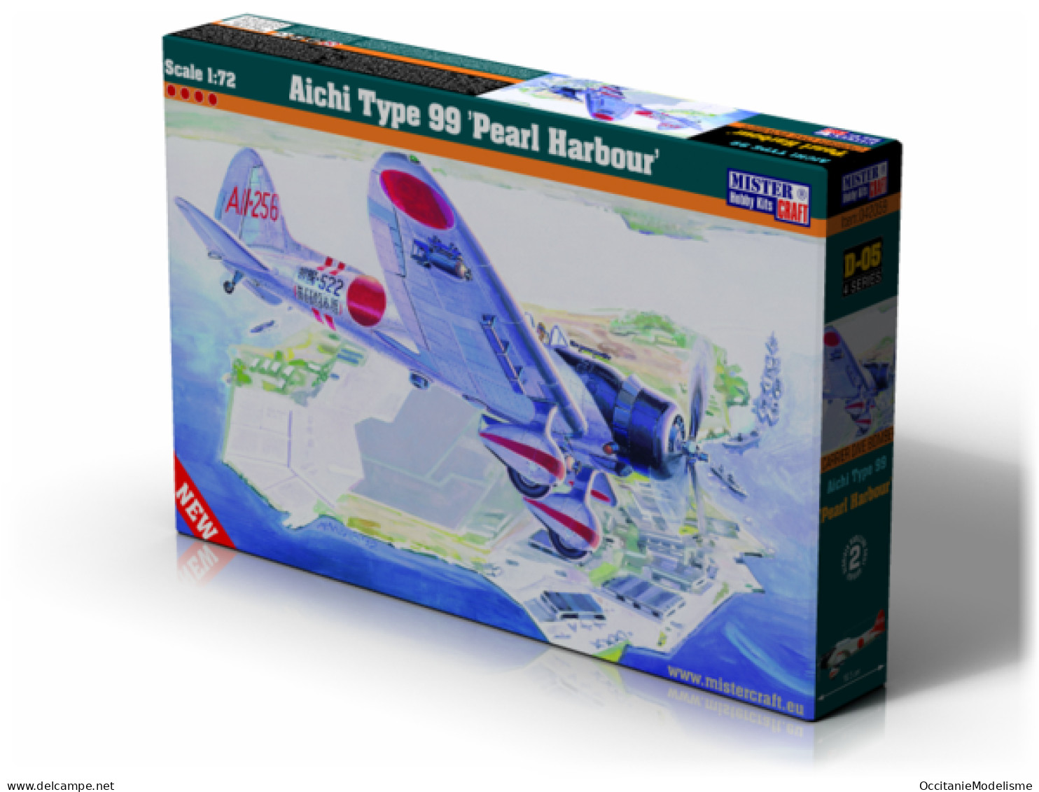 MisterCraft - AICHI D3A1 TYPE 99 Pearl Harbour Maquette Avion Kit Plastique Réf. D-05 Neuf NBO 1/72 - Avions