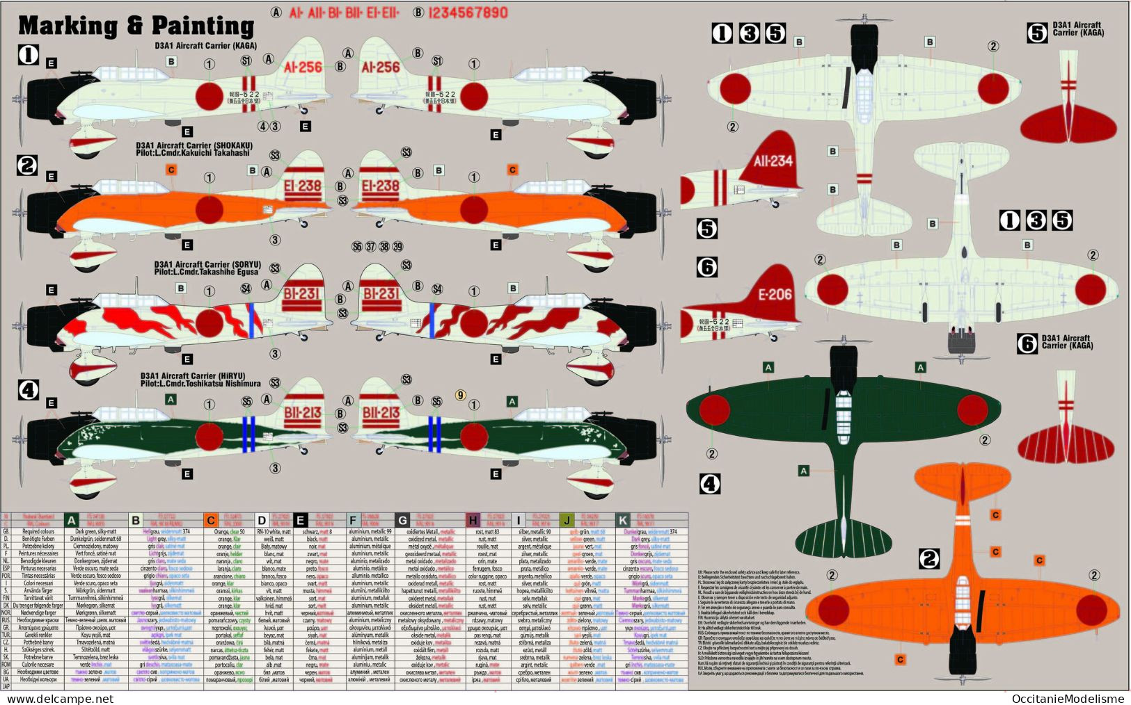 MisterCraft - AICHI D3A1 TYPE 99 Pearl Harbour Maquette Avion Kit Plastique Réf. D-05 Neuf NBO 1/72 - Vliegtuigen