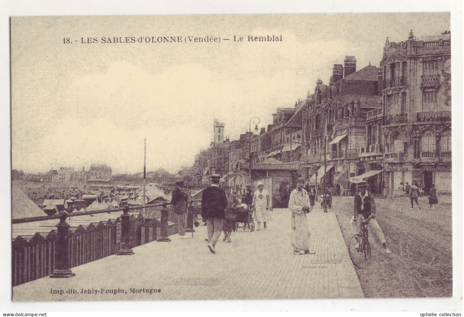 France - 85 - Les Sables D'Olonne - Le Remblai - Reproduction D'une Ancienne Carte Postale - 6472 - Autres & Non Classés