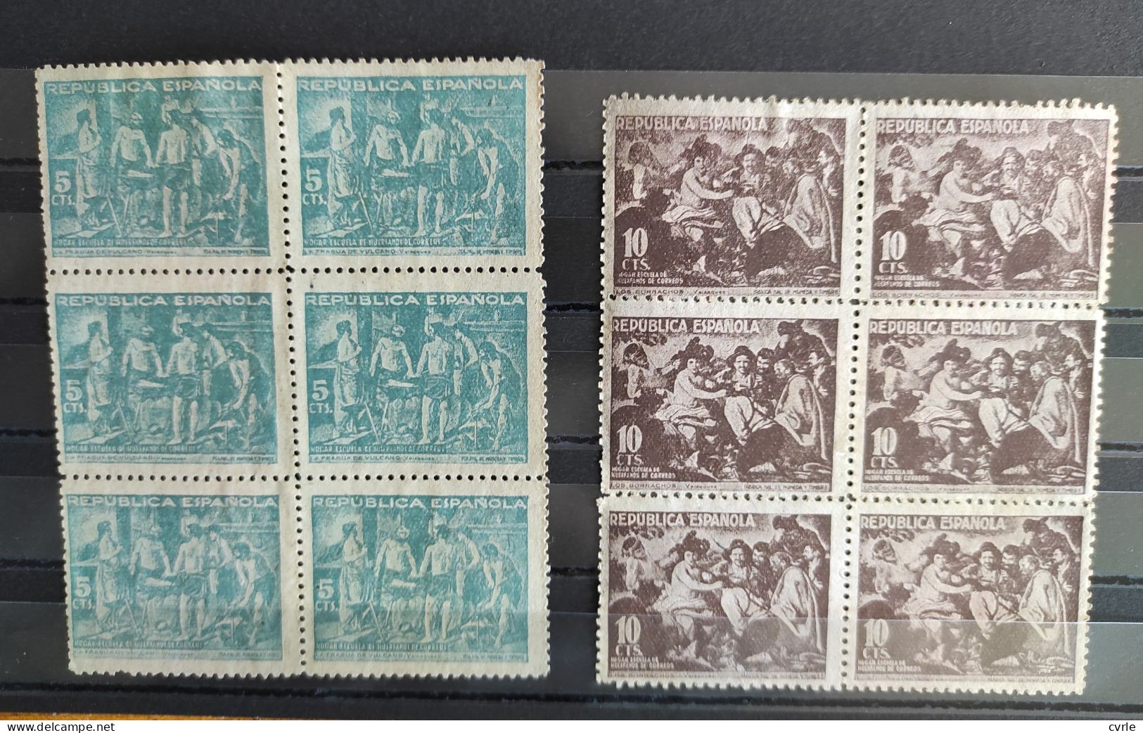 Paintings By Velazquez 1938 Spain Postal Tax Stamps - Ungebraucht