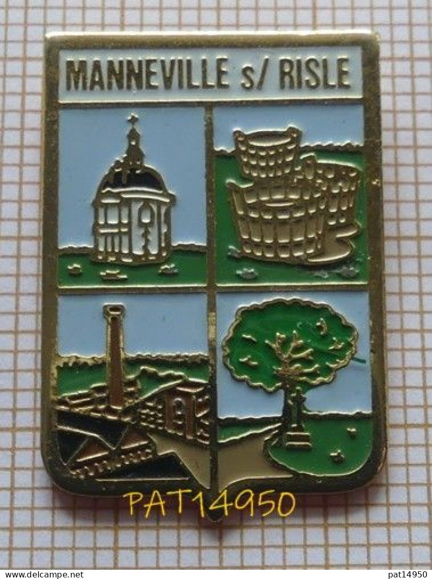 PAT14950 MANNEVILLE Sur RISLE  BLASON Dpt 27 EURE - Steden