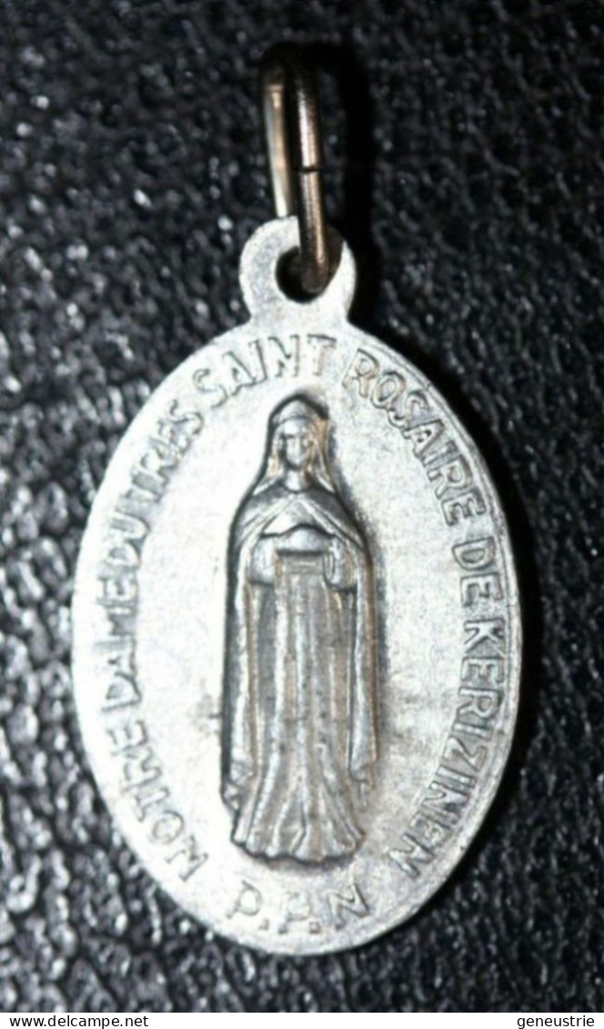 Pendentif Médaille Religieuse "Notre-Dame Du Très Saint Rosaire / Kerizinen" Bretagne - Religious Medal - Religion &  Esoterik