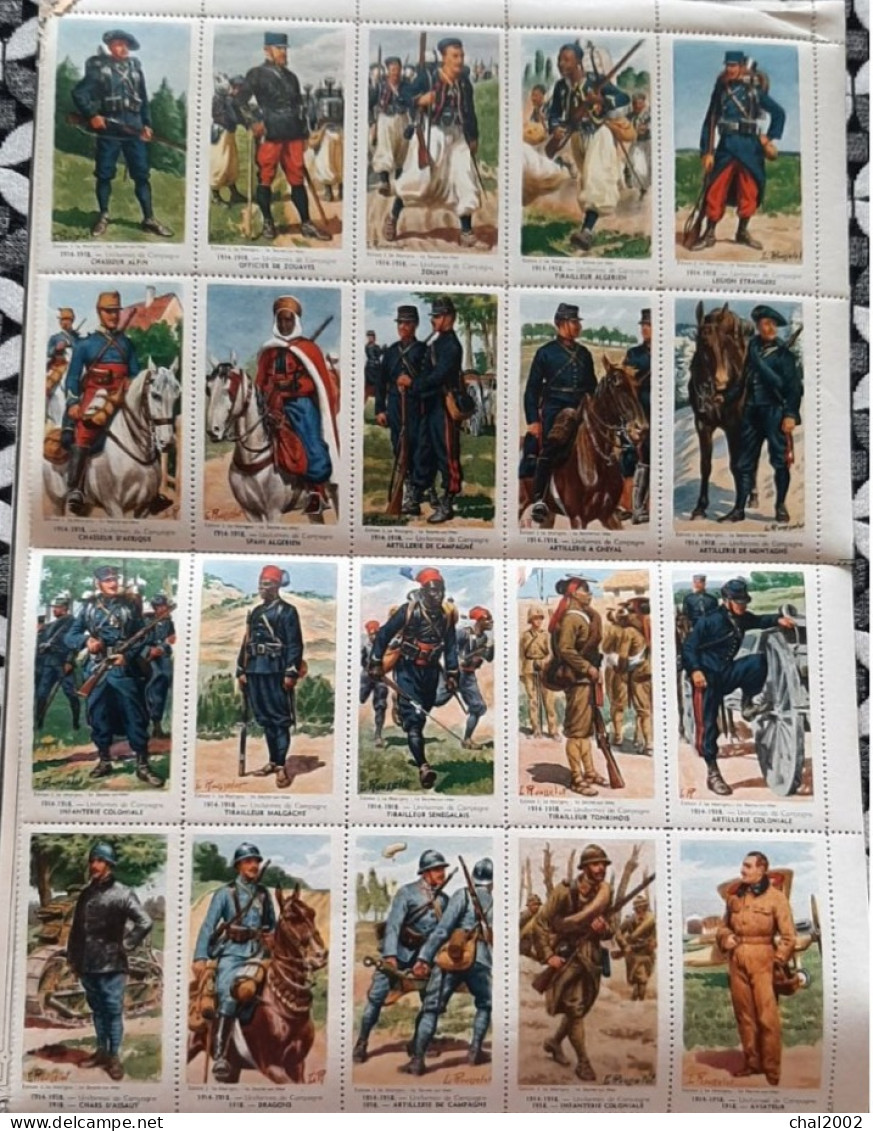 1914  1918  Uniformes De Campagne - Vignettes Militaires