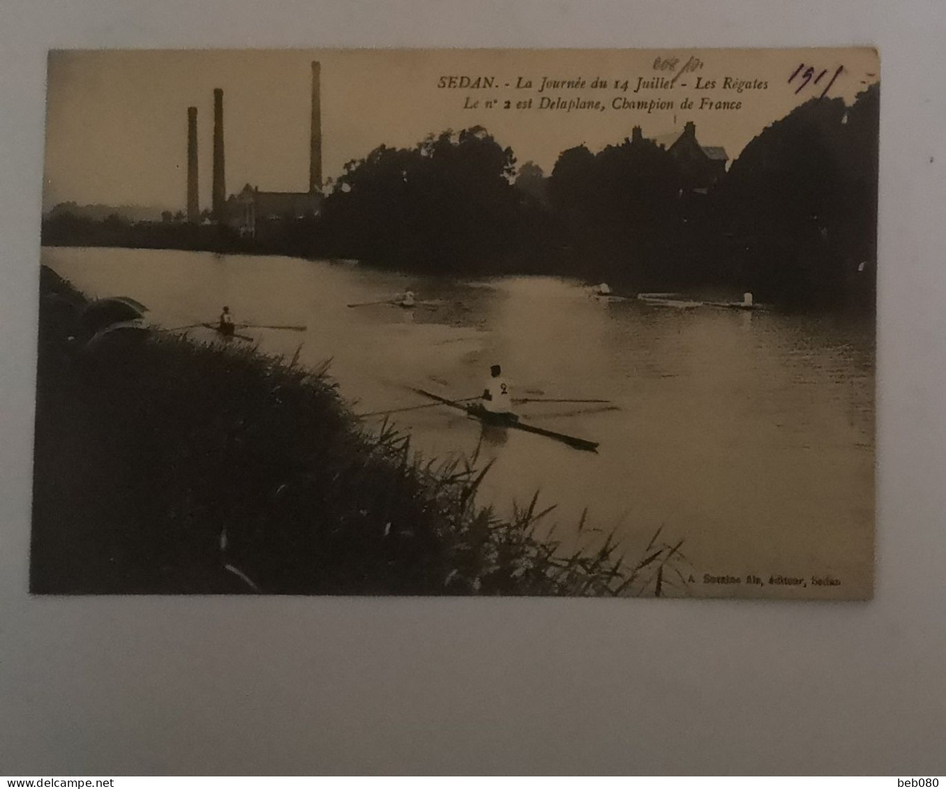 Cpa Sedan Ardennes -La Journée Du 14 Juillet 1910 - Les Régates - Sedan