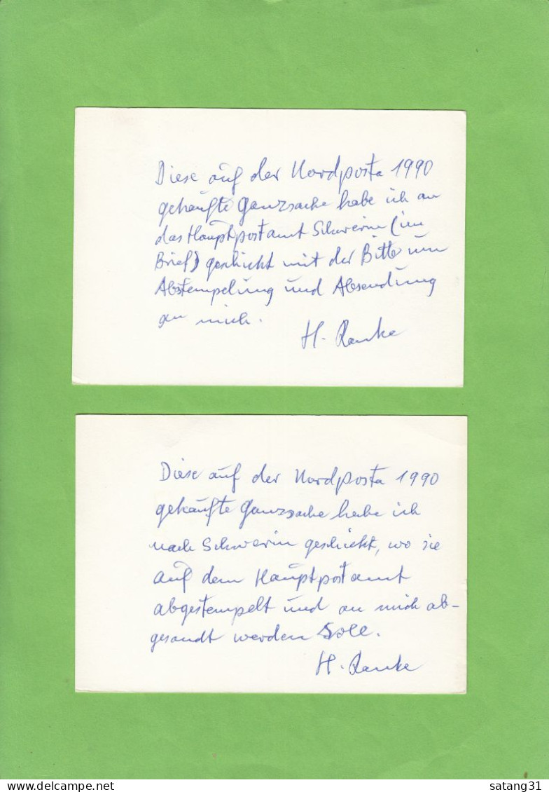 P 109/01, P 109/02. GANZSACHEN AUS SCHWERIN. - Postcards - Used