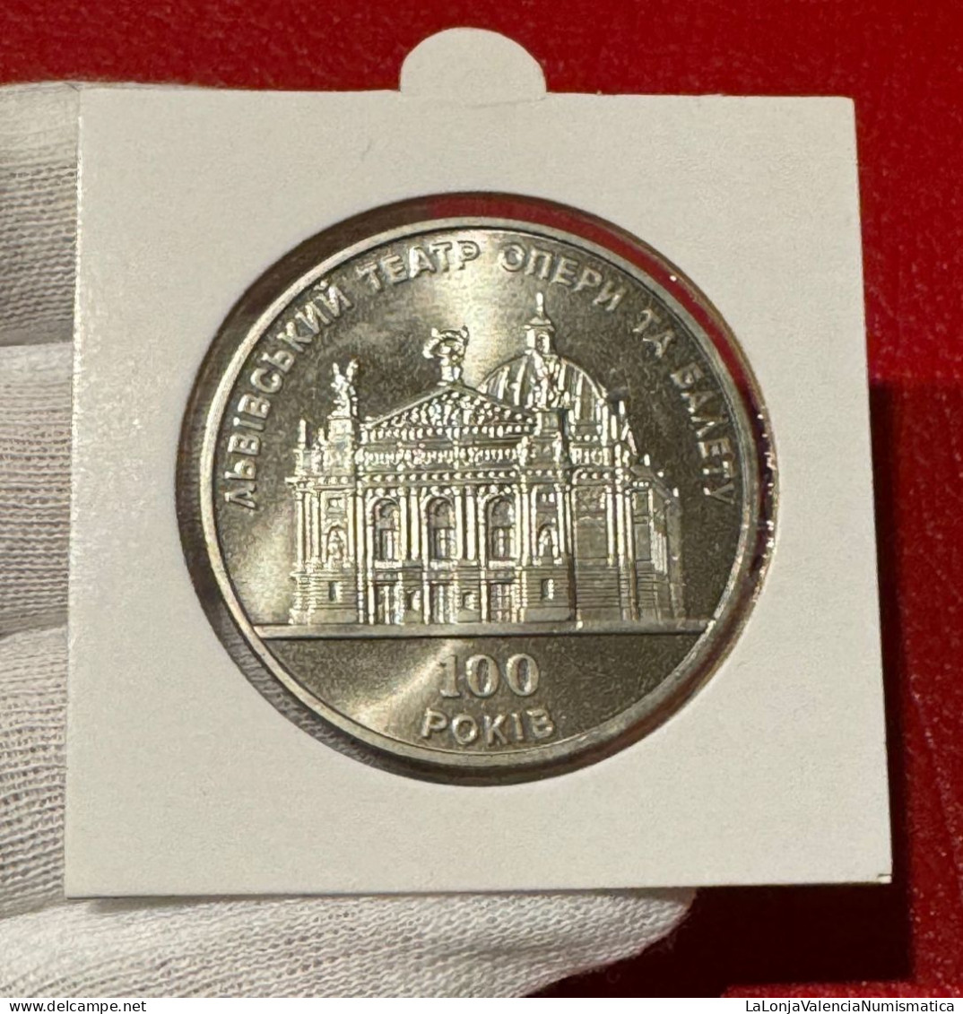 Ucrania Ukraine 5 Hryven Teatro De Ópera Y Ballet De Lviv 2000 Km 103 Sc Unc - Ucrania