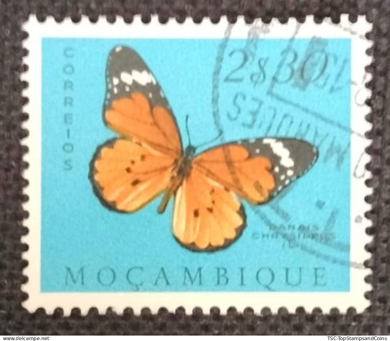 MOZPO0398U8 - Mozambique Butterflies  - 2$30 Used Stamp - Mozambique - 1953 - Mozambique