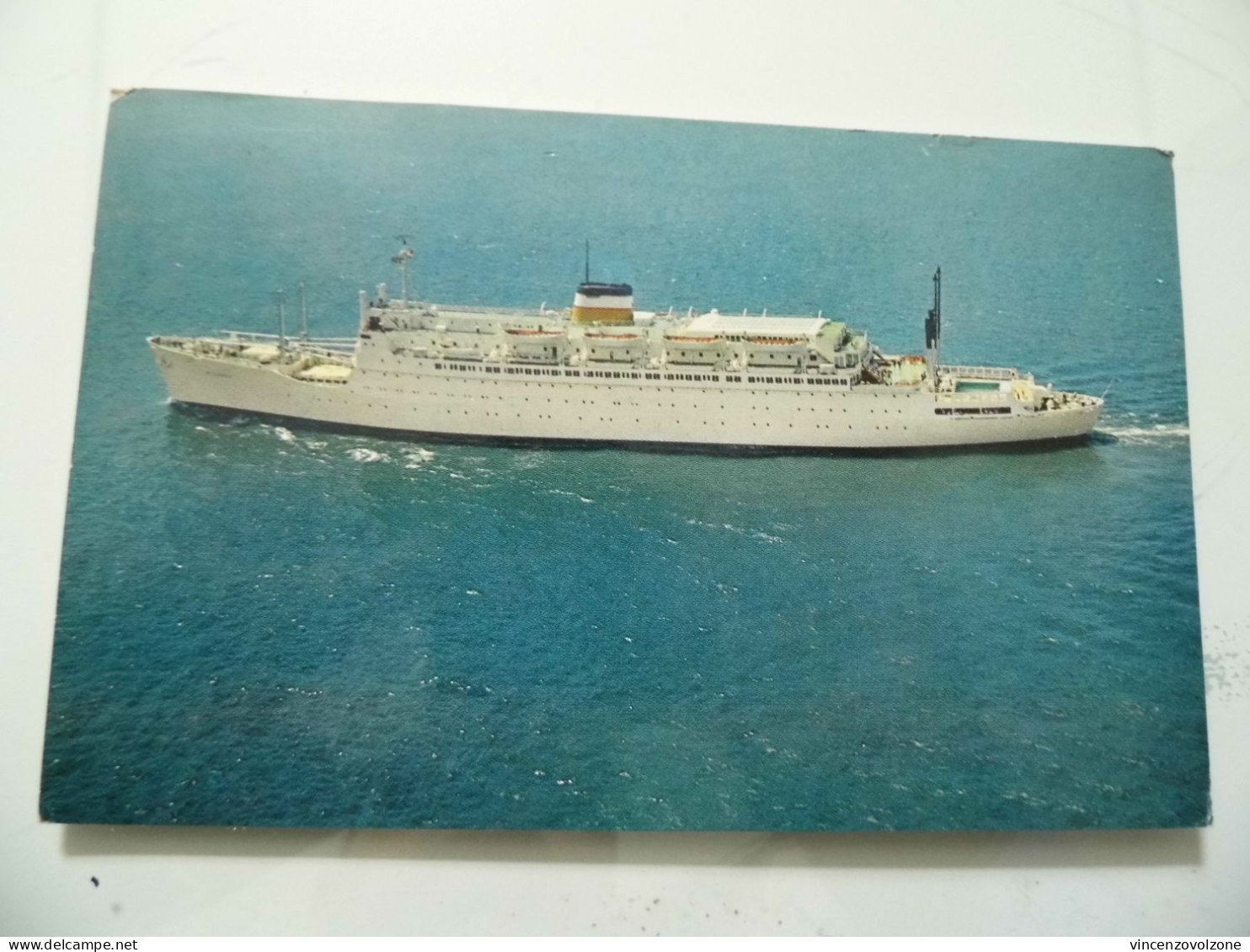Cartolina Viaggiata "S.S. ATLANTIC - AMERICAN EXPORT LINES" 1961 - Paquebots
