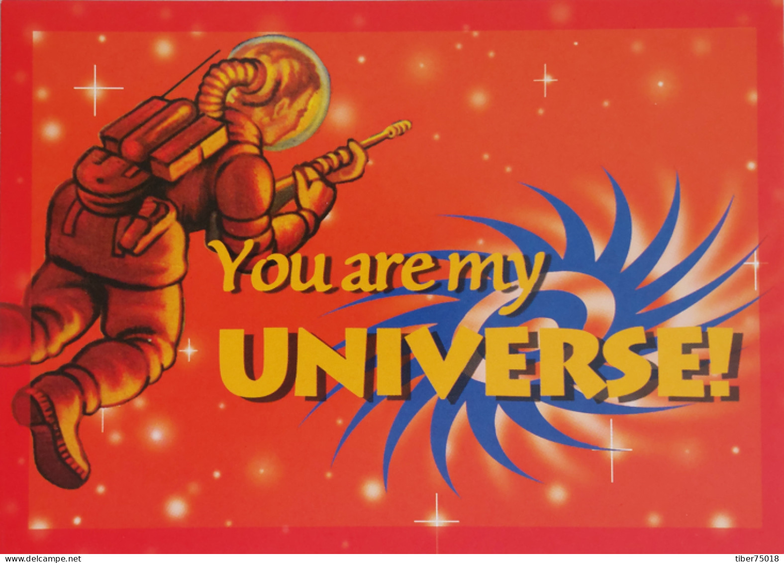 Carte Postale - You Are My Universe ! (astronaute) Let's Do It In Space (publicité Pour édition Supercard) - Advertising