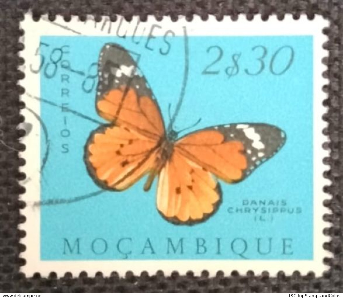 MOZPO0398UB - Mozambique Butterflies  - 2$30 Used Stamp - Mozambique - 1953 - Mozambique