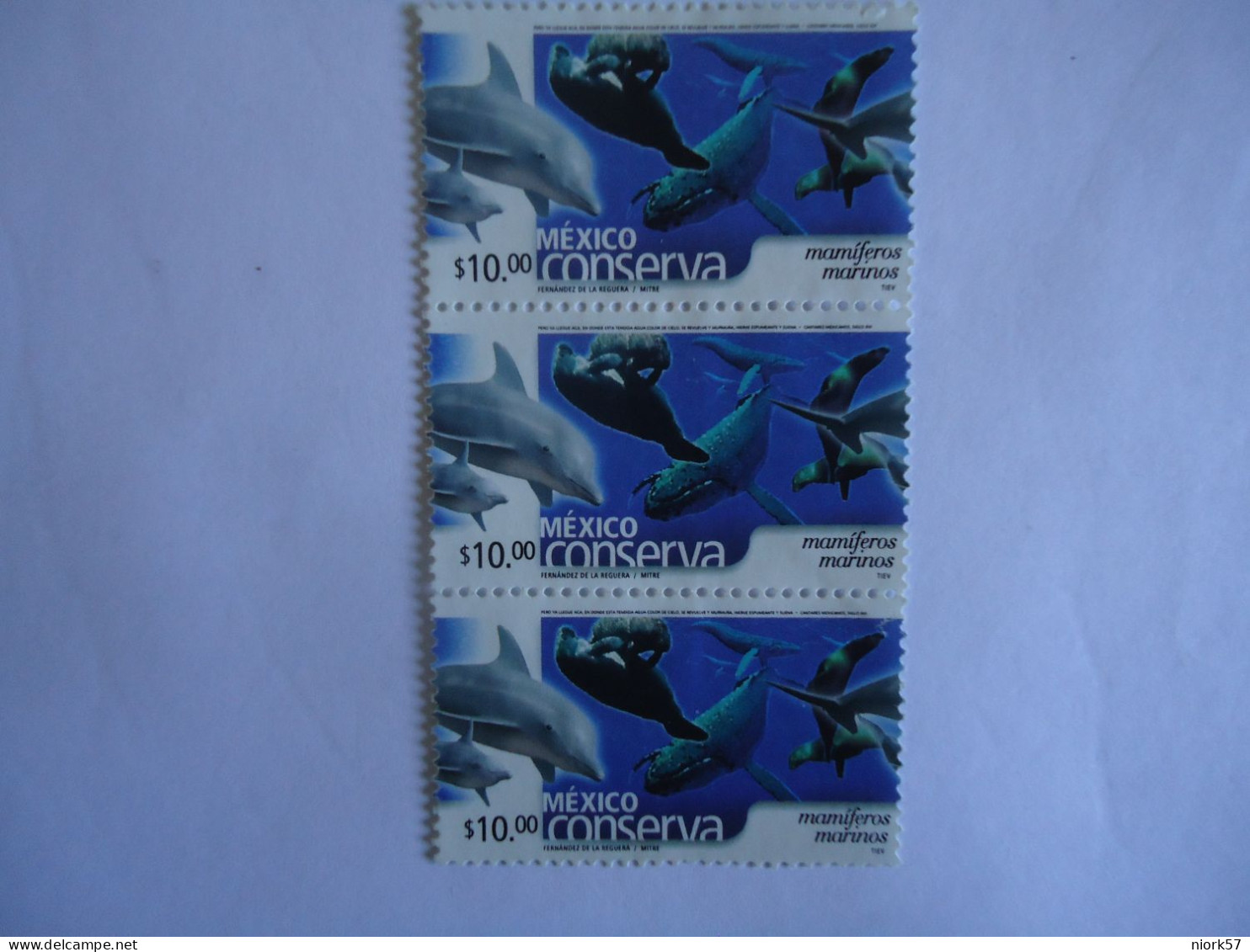 MEXICO MNH  3 SE TENANT  STAMPS  FISHES FISH - Peces