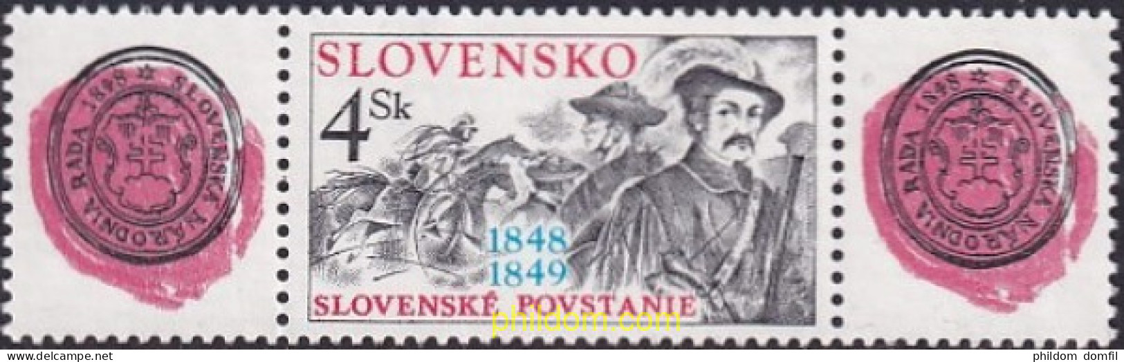 728152 MNH ESLOVAQUIA 1998 150 ANIVERSARIO DE LA INSERRUCCION SLOVACA DE 1848 - Unused Stamps