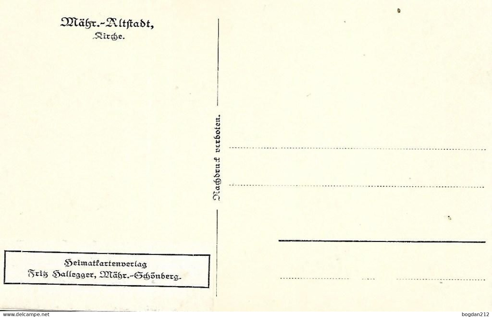 1930/40 - Stare Mesto Pod Sneznikem , Gute Zustand,  2 Scan - Czech Republic