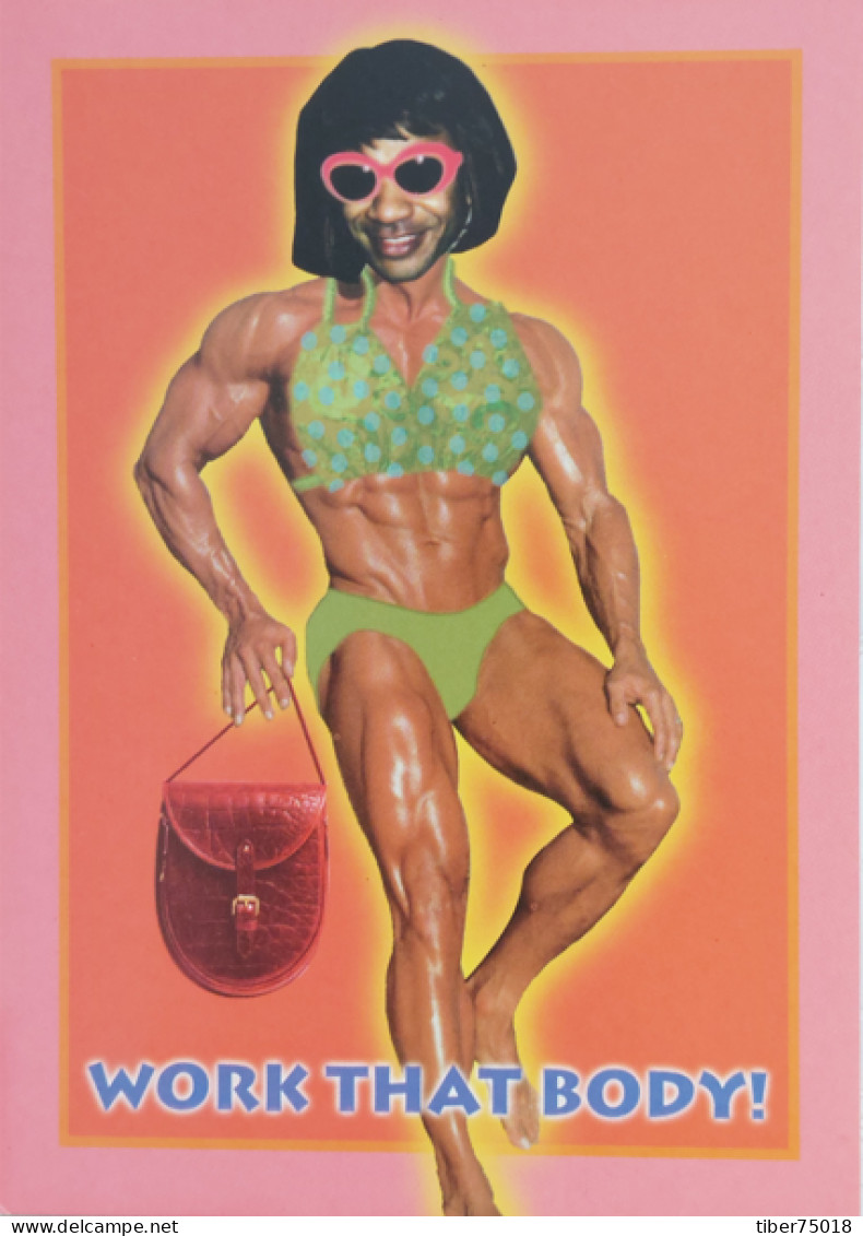 Carte Postale - Work That Body ! (culturisme - Bodybuilding) No, I Don't Do Steroids ! - Reclame