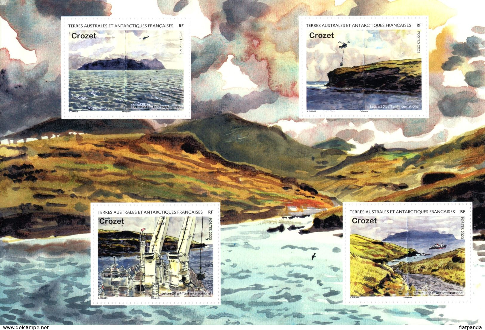 TAAF 2023 Feuillet Issu Du Carnet  De Voyages Marion Dufresne Neuf Sans Charnière  (Crozet) - Unused Stamps