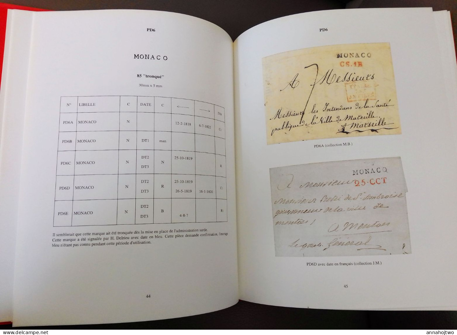 HISTOIRE POSTALE DE LA PRINCIPAUTÉ DE MONACO - M. Boule / Marcophilie & Philatélie. - Filatelia E Historia De Correos