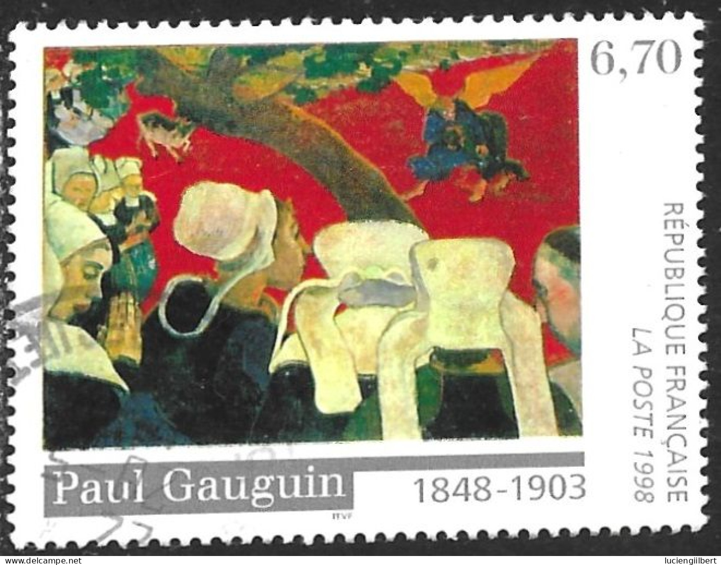 TIMBRE N° 3207  -  TABLEAU GAUGUIN  -  OBLITERE  -  1998 - Usados