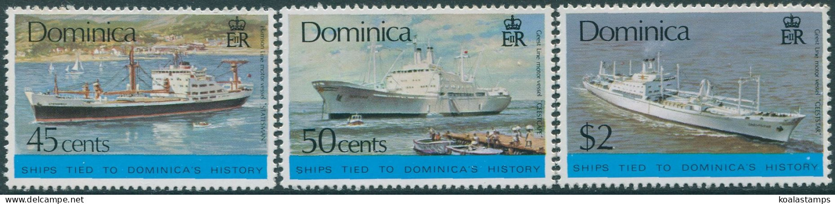Dominica 1975 SG471-473 Ships (3) MNH - Dominica (1978-...)
