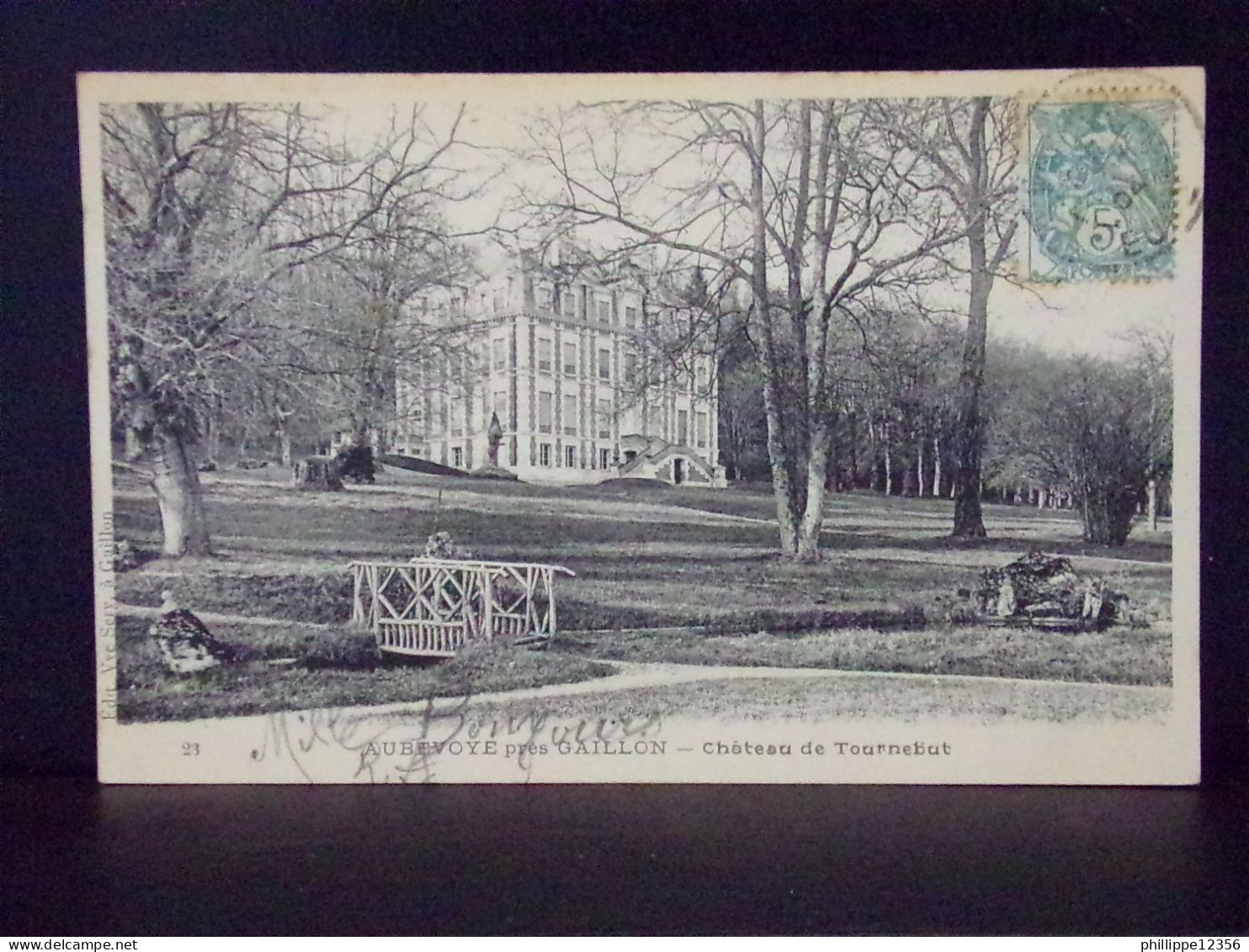 27391 . AUBEVOYE PRES GAILLON  CHATEAU DE TOURNEBUT . N° 23 . EDIT. Vve SERY . OBLITEREE 1904 - Aubevoye