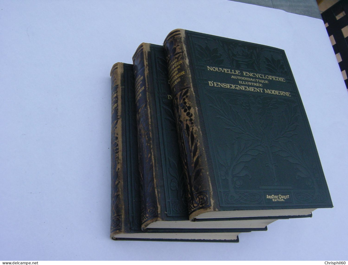 Livre Ancien Nouvelle Encyclopédie Autididactique Illustrée D'enseignement Moderne - 3 Volumes (complet) - - Enzyklopädien