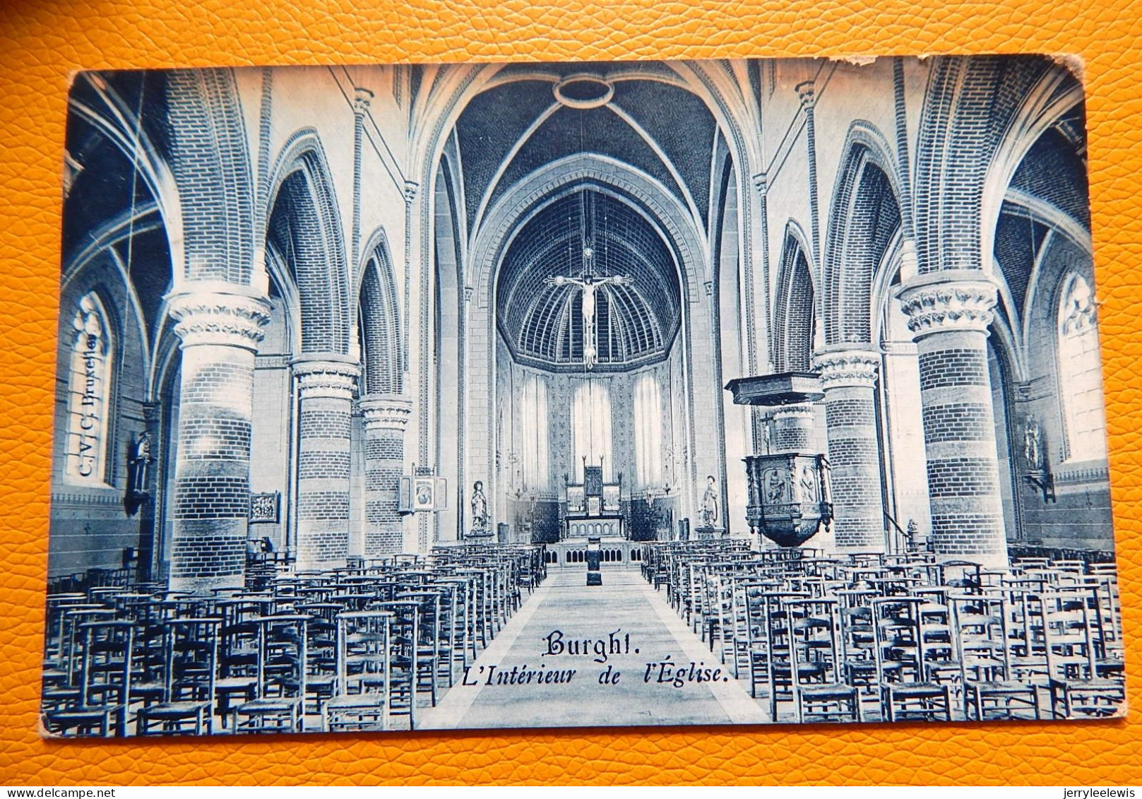 BURCHT  -  BURGHT  -  Binnenzicht Der Kerk  - Intérieur De L'église   -  1912 - Zwijndrecht