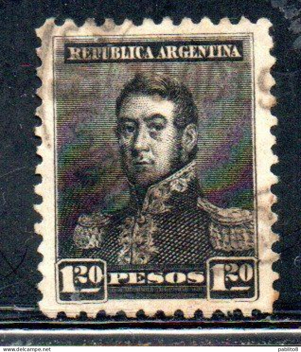 ARGENTINA 1896 1897 JOSE DE SAN MARTIN 1.20p USED USADO OBLITERE' - Used Stamps
