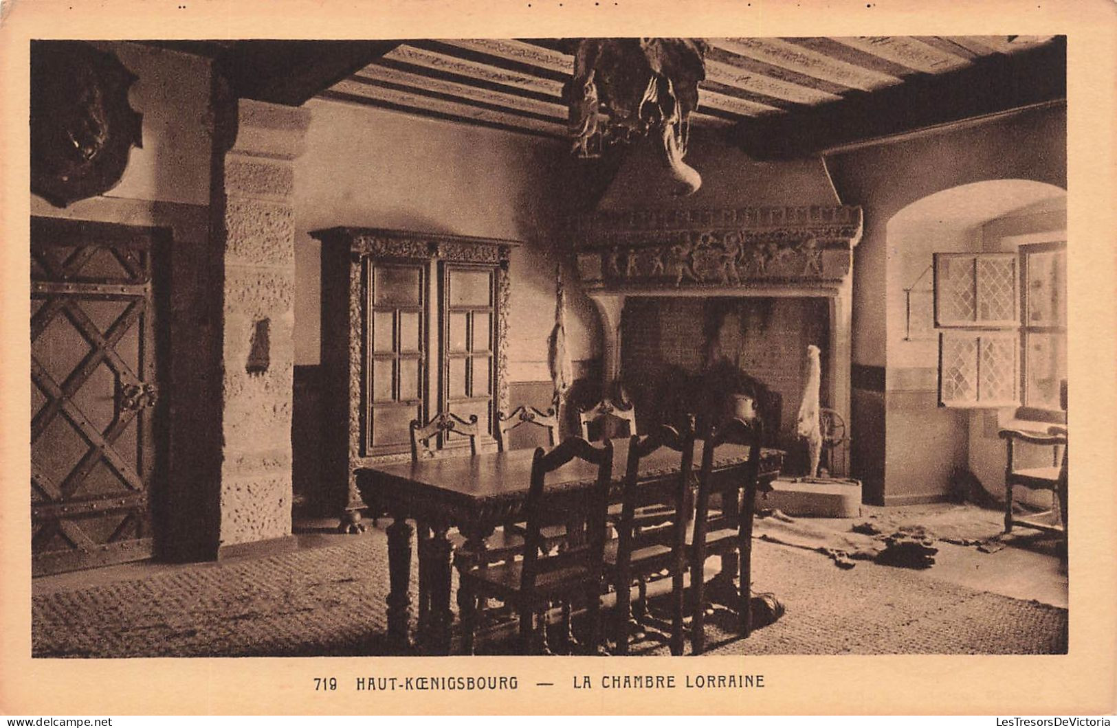 FRANCE - Haut Koenigsbourg - Vue Sur La Chambre Lorraine - Vue De L'intérieure - Carte Postale Ancienne - Selestat
