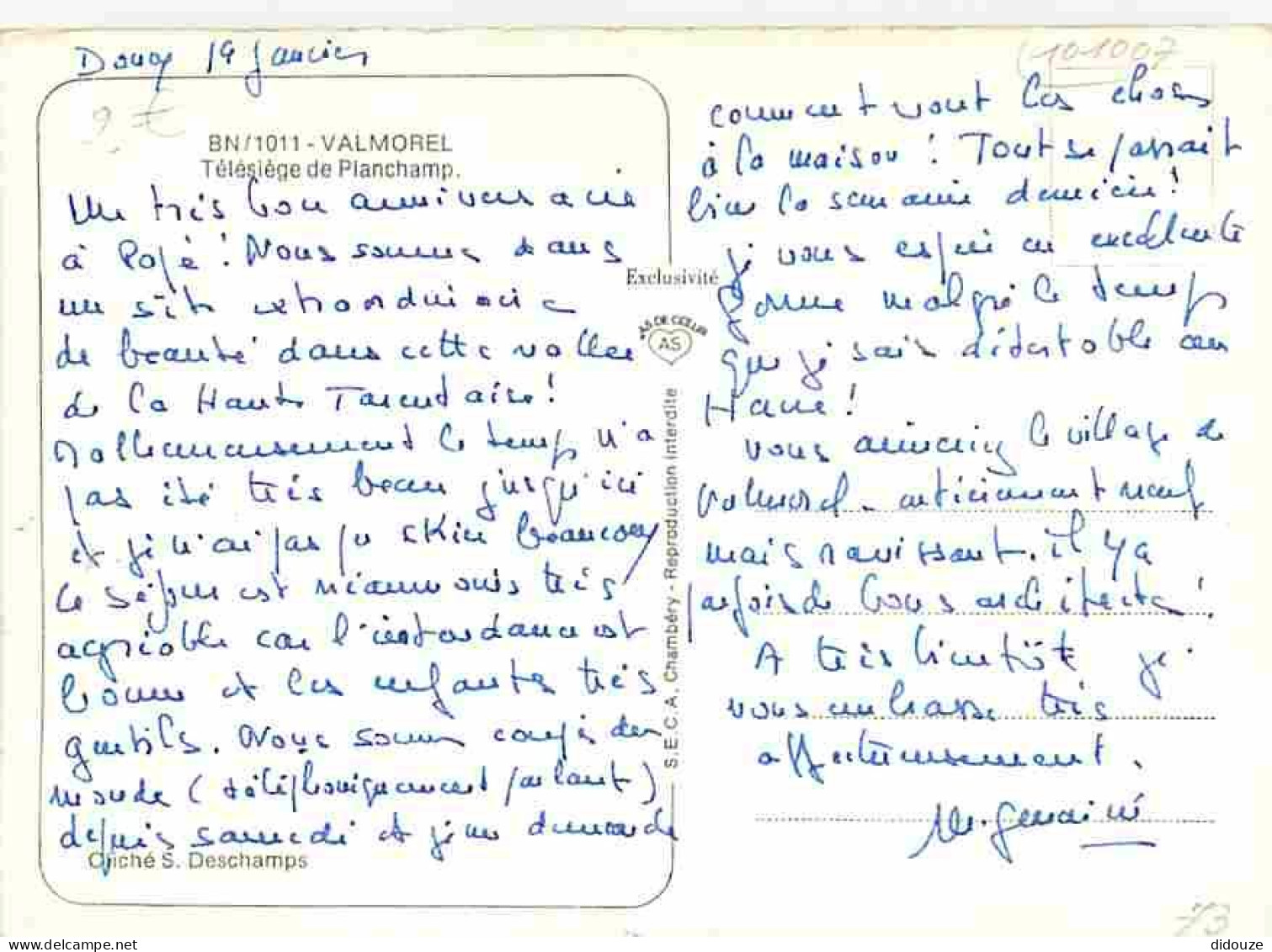 73 - Valmorel - Télésiège De Planchamp - CPM - Voir Scans Recto-Verso - Valmorel