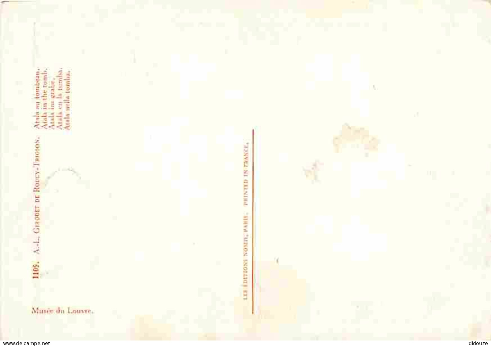 Art - Peinture - A L Girodet De Roucy-Trioson - Atala Au Tombeau - CPM - Voir Scans Recto-Verso - Pintura & Cuadros