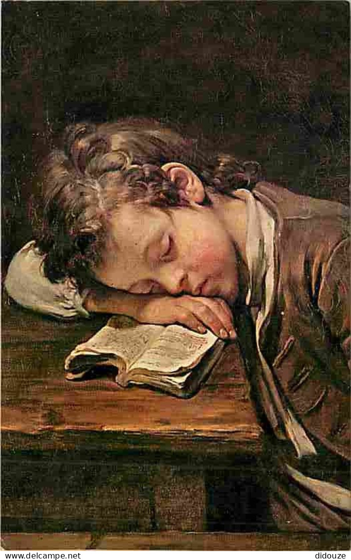 Art - Peinture - Jean Baptiste Greuze - Le Petit Paresseux - CPM - Voir Scans Recto-Verso - Peintures & Tableaux