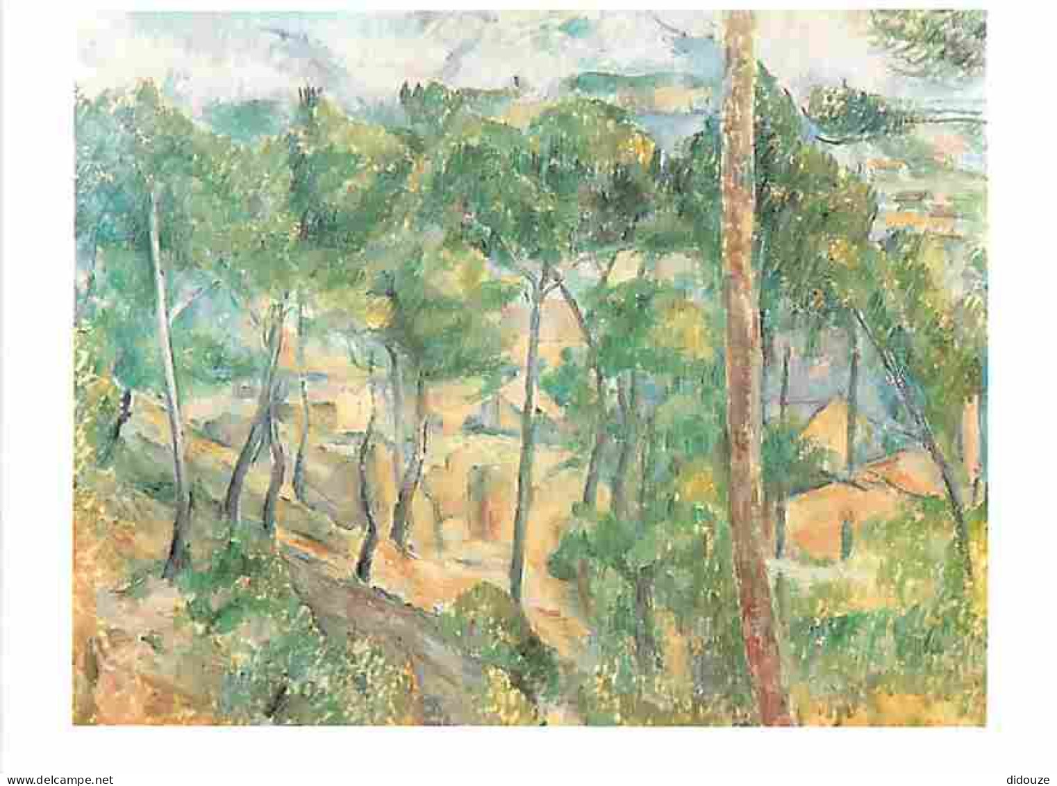 Art - Peinture - Paul Cézanne - Paysage à L'Estaque - CPM - Voir Scans Recto-Verso - Pittura & Quadri