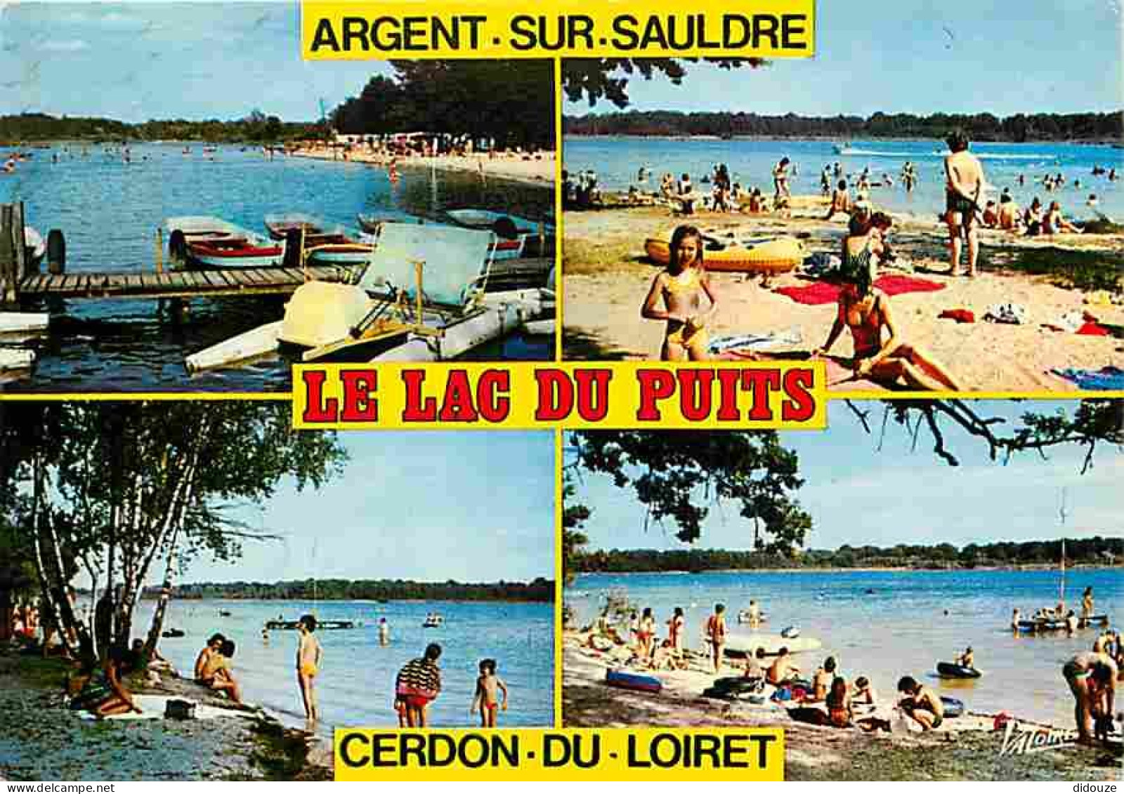 18 - Argent Sur Sauldre - Cerdon Du Loiret - Le Lac Du Puits - Multivues - Scènes De Plage - CPM - Voir Scans Recto-Vers - Argent-sur-Sauldre