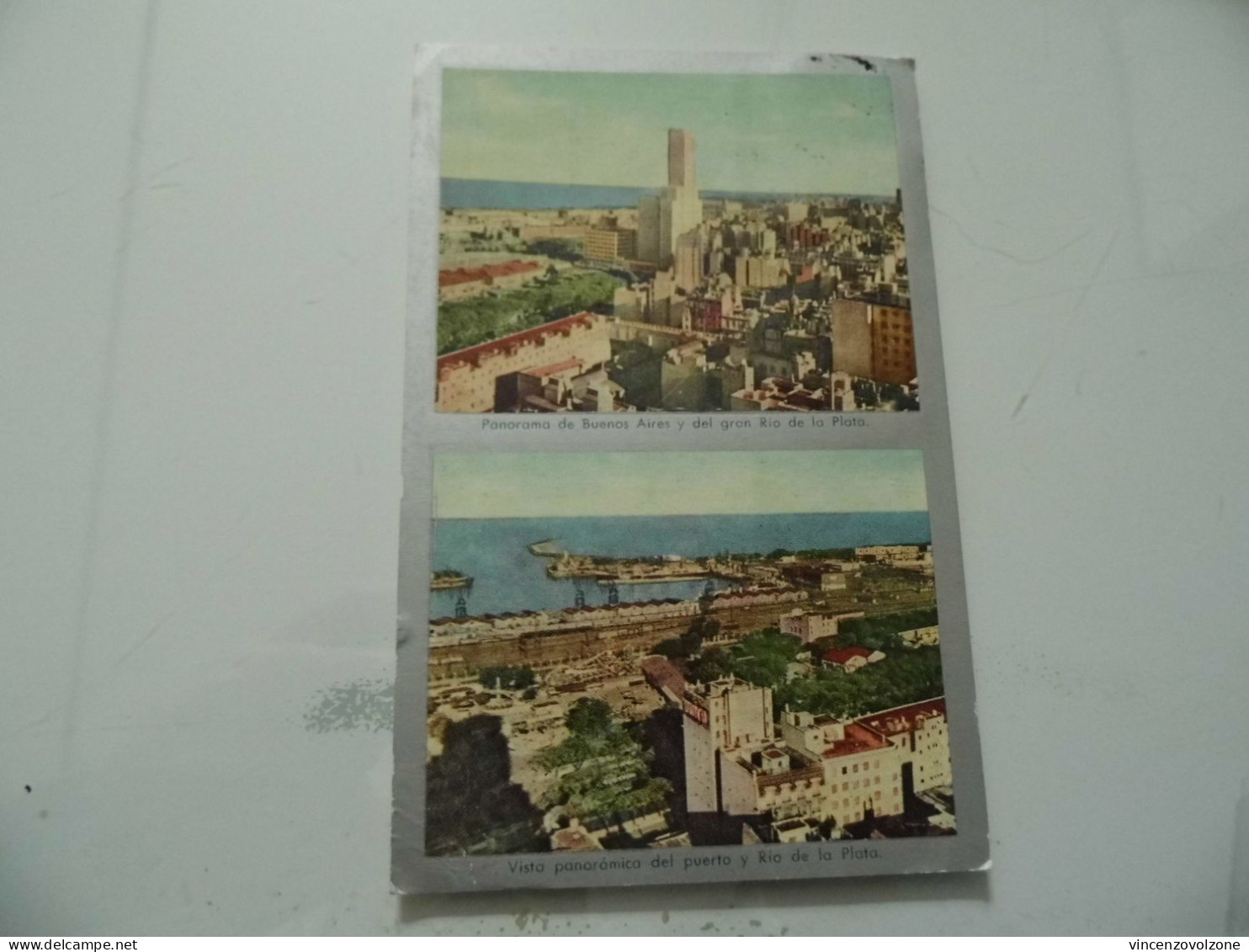 Cartolina Viaggiata "PANORAMA DE BUENOS AIRES"  1958 - Argentinien