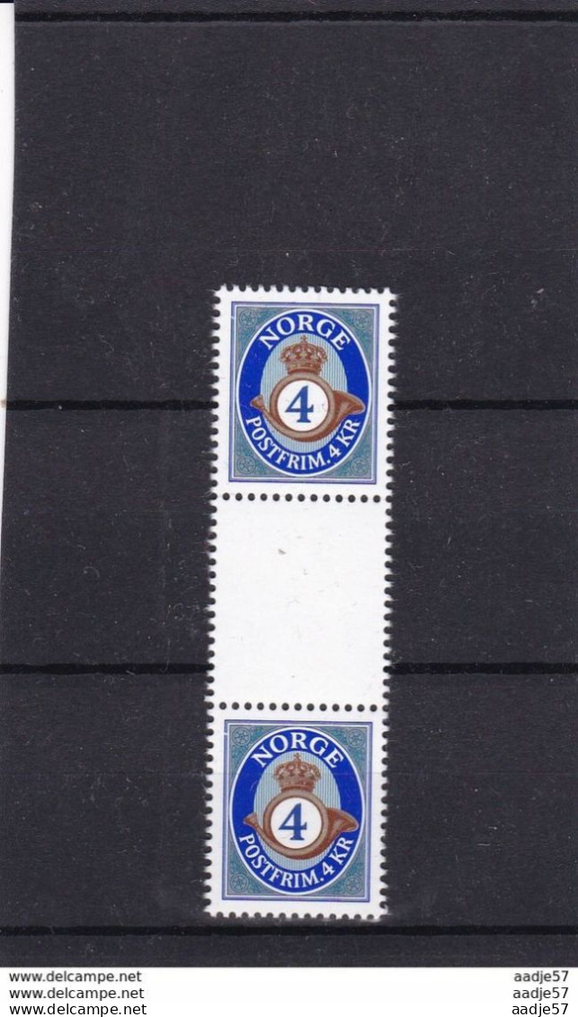 Norway 2016 4 Kr Cutterpair Posthorn MNH** - Unused Stamps