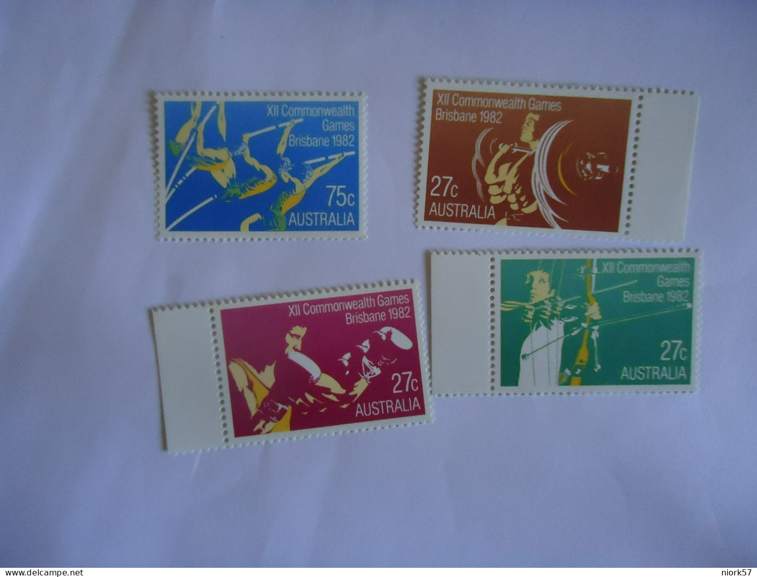 AUSTRALIA   MNH  4 STAMPS  SPORTS COMMONWEAELTH  GAMES 1982 - Sonstige & Ohne Zuordnung