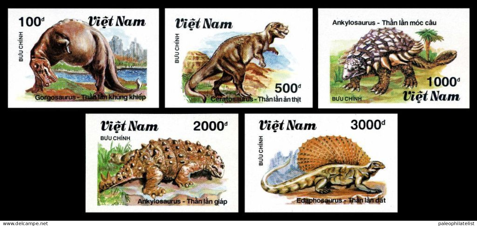 Vietnam 1990, Prehistoric Animal, Dinosaurs - Prehistorics