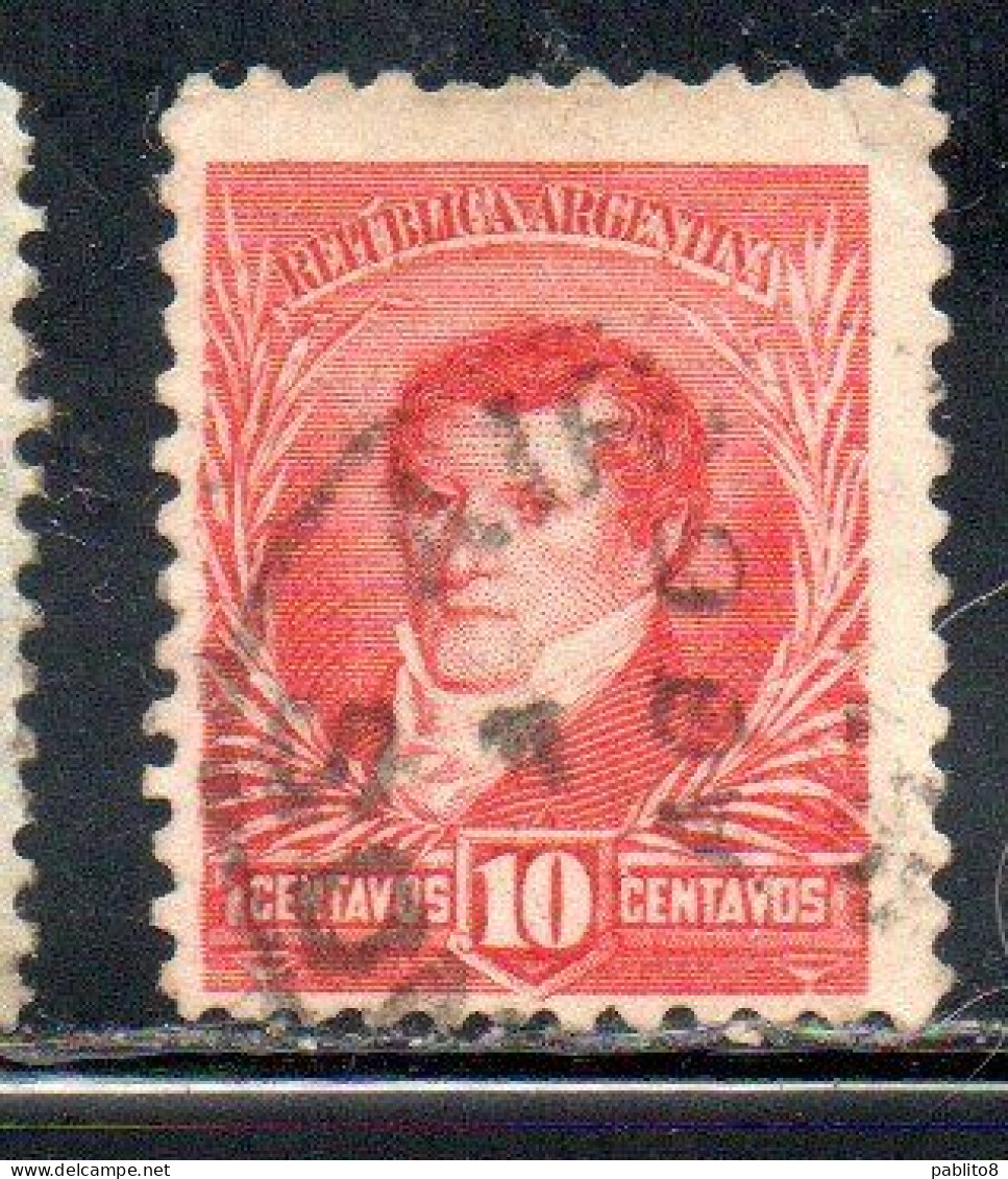 ARGENTINA 1892 1895 BELGRANO 10c USED USADO OBLITERE' - Used Stamps