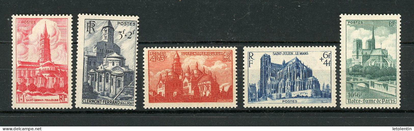 FRANCE - CATHEDRALES - N° Yvert  772/776* - Neufs