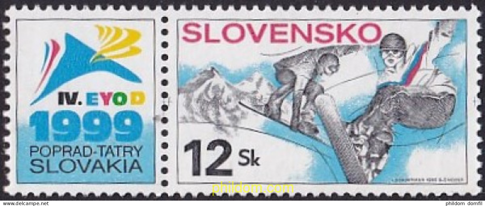728154 MNH ESLOVAQUIA 1999 19 JUEGOS DE INVIERNO Y 4 EYOD EN POPRAD-TATRY - Unused Stamps