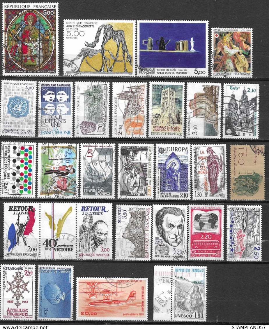 LOT FRANCE 1985 Oblitéré - Used Stamps