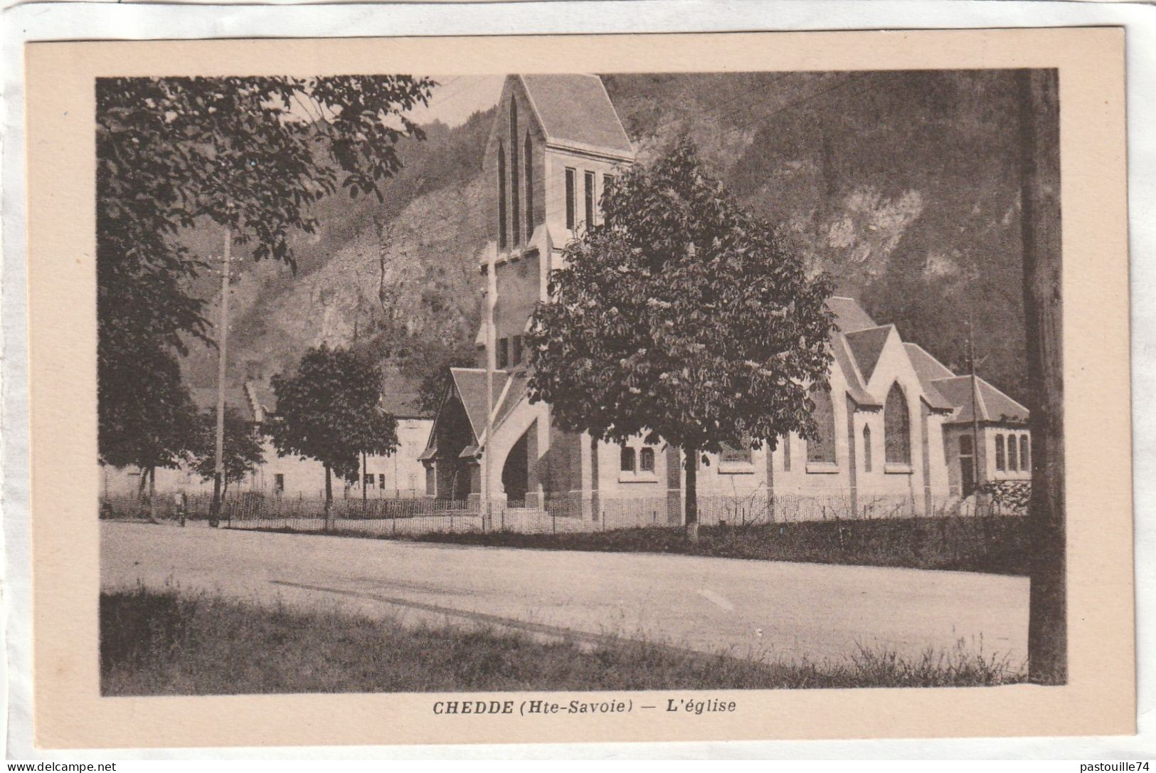 CPA :  14 X 9  -  CHEDDE  -  L'Eglise - Sonstige & Ohne Zuordnung