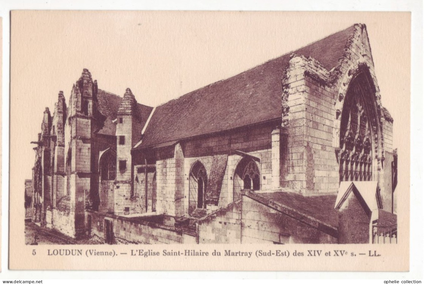 France - 86 - Loudun - Eglise St Hilaire Du Martray XIV Et XV° S.- 6485 - Loudun