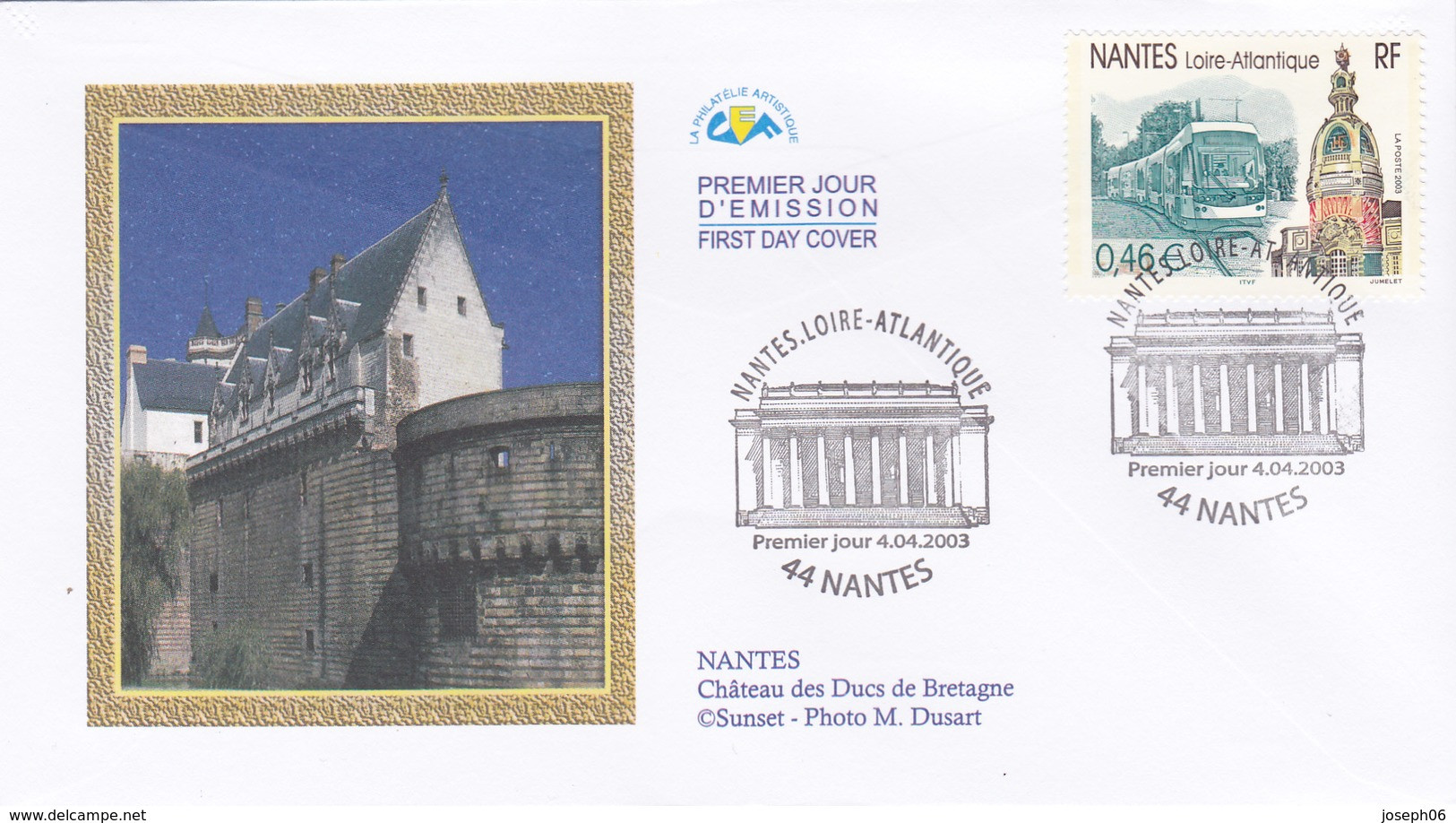 FRANCE    2003   FDC  Y.T. N° 3552  Oblitéré  Frais De Gestion Compris - 2000-2009