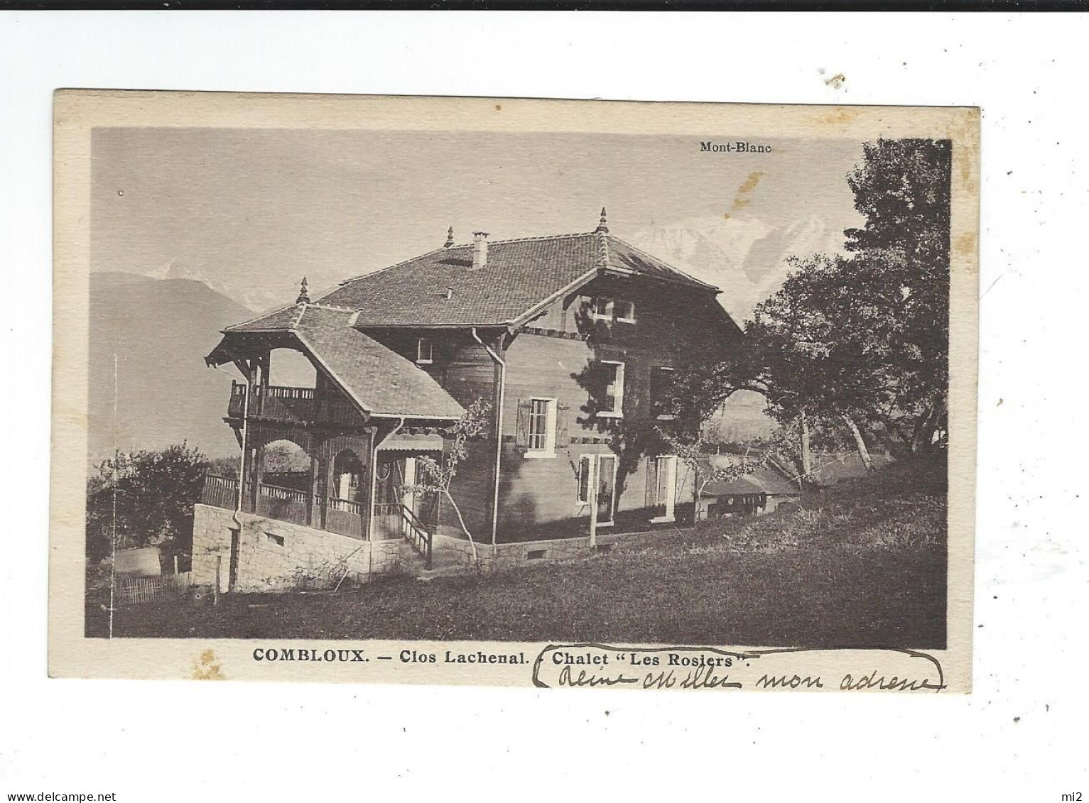 74 Combloux Chalet Les Rosiers écrite 1931 - Combloux