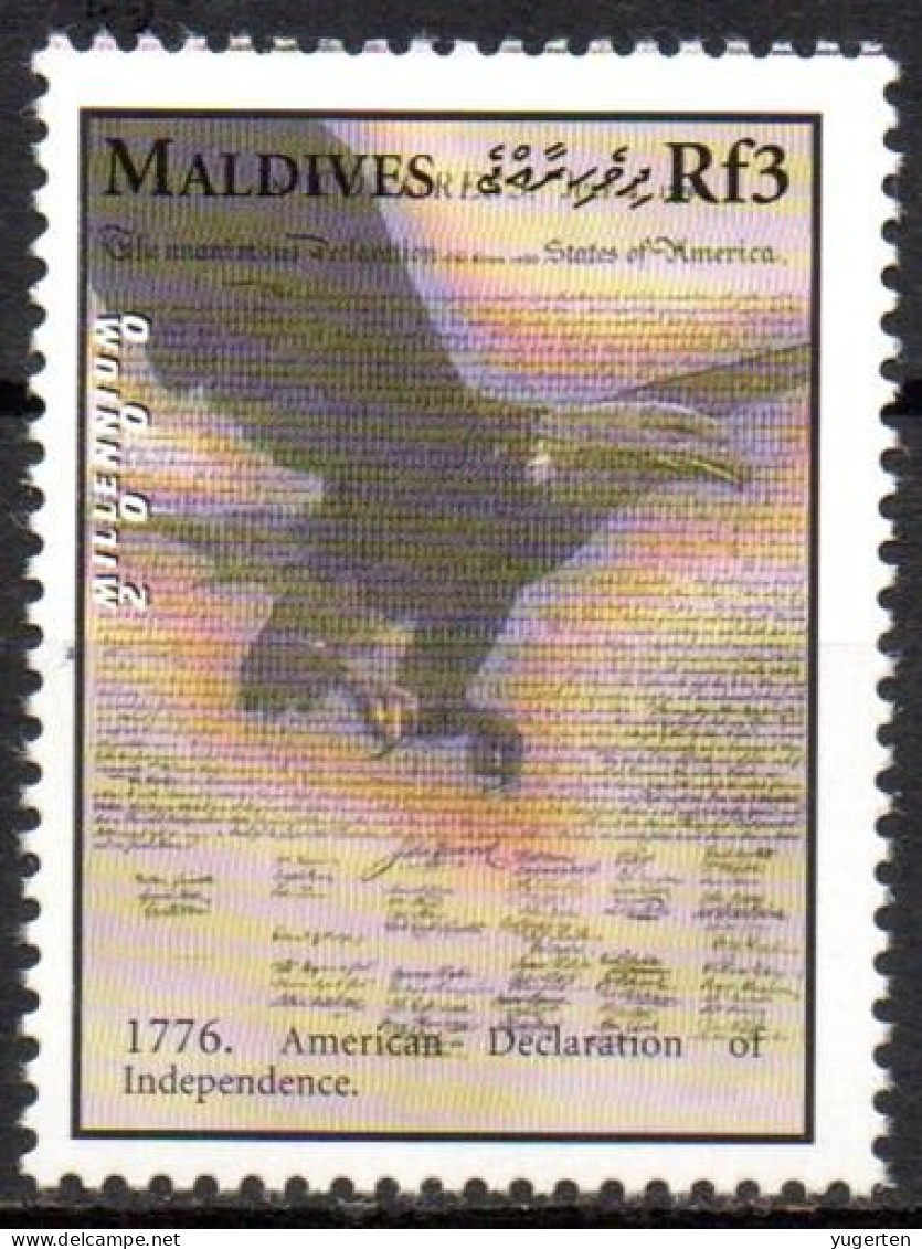 MALDIVES - 1v - MNH - Rapaces - Aigles - Eagles - Adler - Eagle - Aguilas - Raptors - Birds - Vögel - Independence - Águilas & Aves De Presa