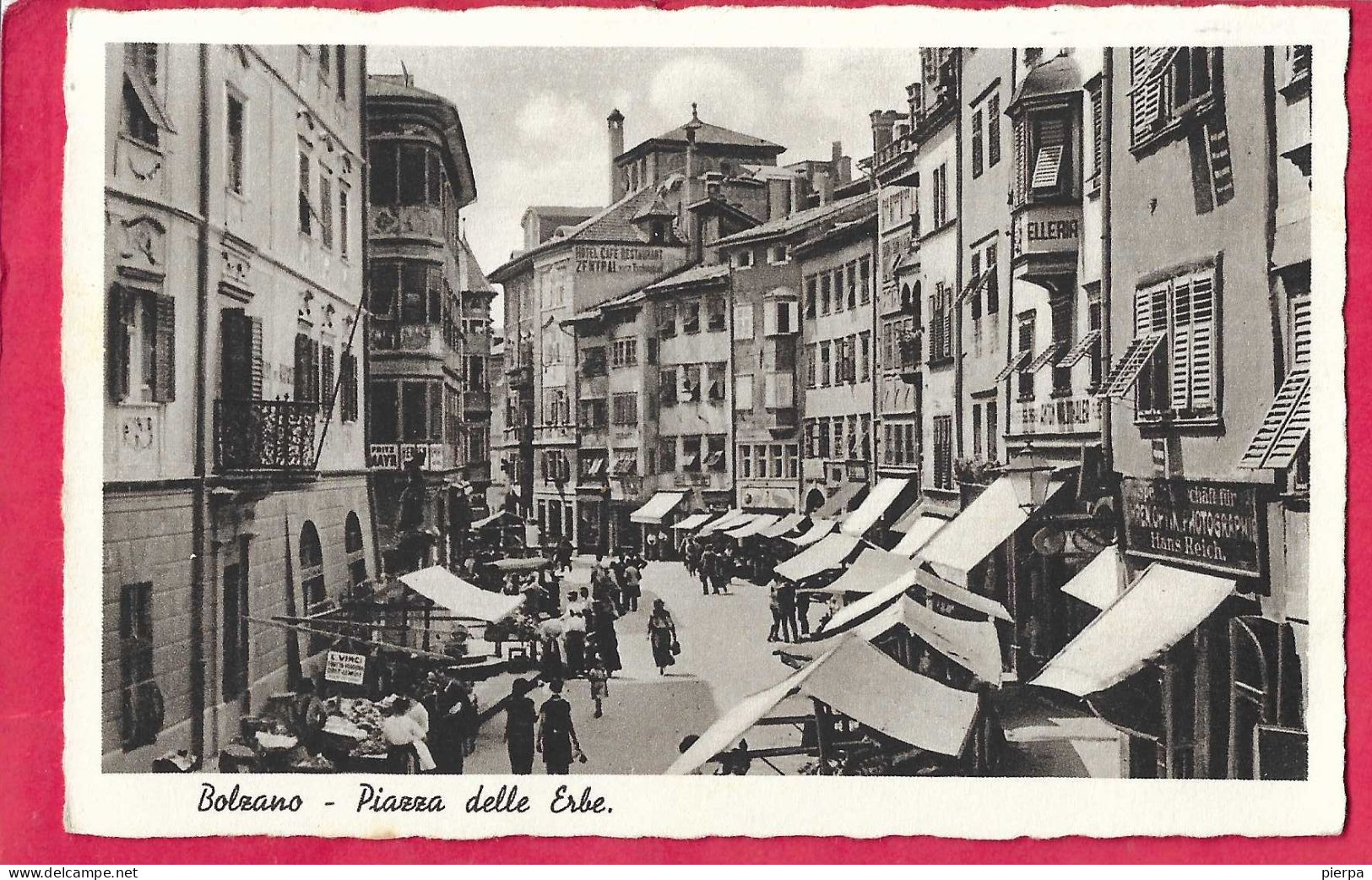 BOLZANO - PIAZZZA DELLE ERBE- ANIMATA - FORMATO PICCOLO - EDIZ. CECAMI 1936 -  NUOVA - Bolzano (Bozen)